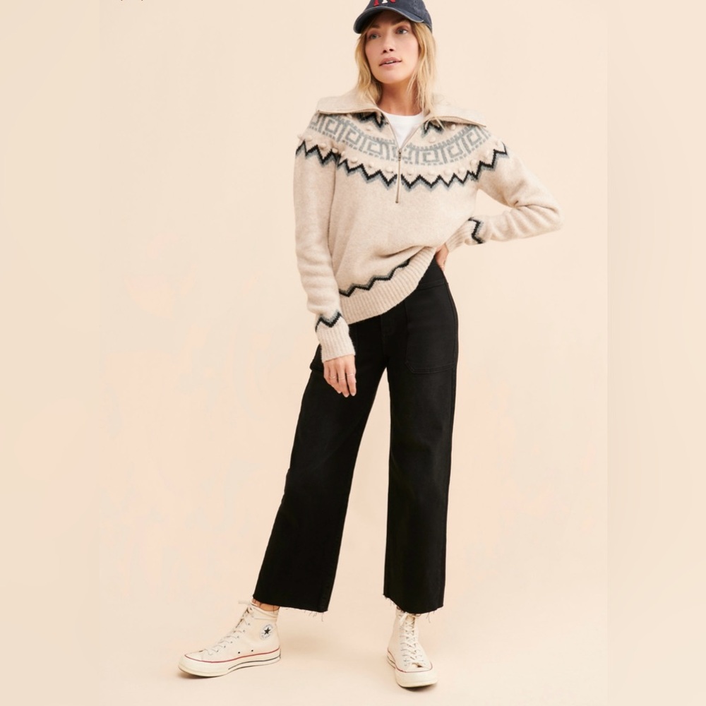 Just Black High Rise Utility Wide Leg Pant
